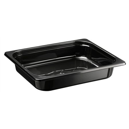 1/2 GN Tray 3600cc PP Black Injection Moulded RS325 325 x 265 x 60mm