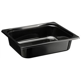 1/2 GN Tray 4800cc PP Black Injection Moulded RS325 325 x 265 x 80mm