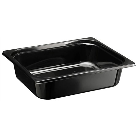 1/2 GN Tray 4800cc PP Black Injection Moulded RS325 325 x 265 x 80mm