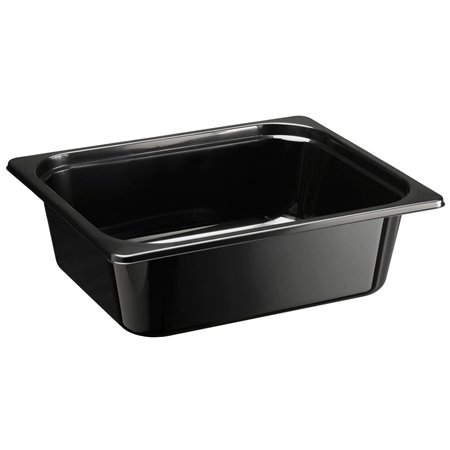 1/2 GN Tray 5800cc PP Black Injection Moulded RS325 325 x 265 x 100mm
