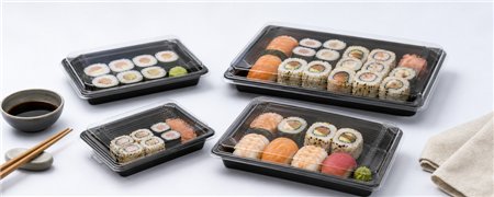 Sushi Trays and Lids | Horecavoordeel