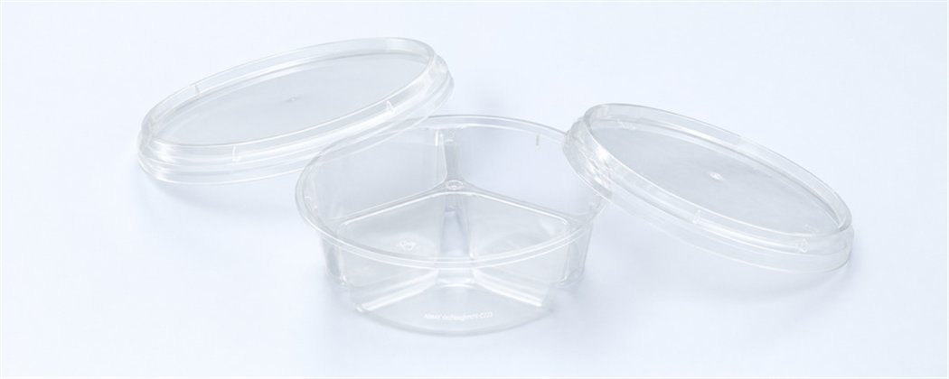 Salad trays 3-Compartment | Horecavoordeel