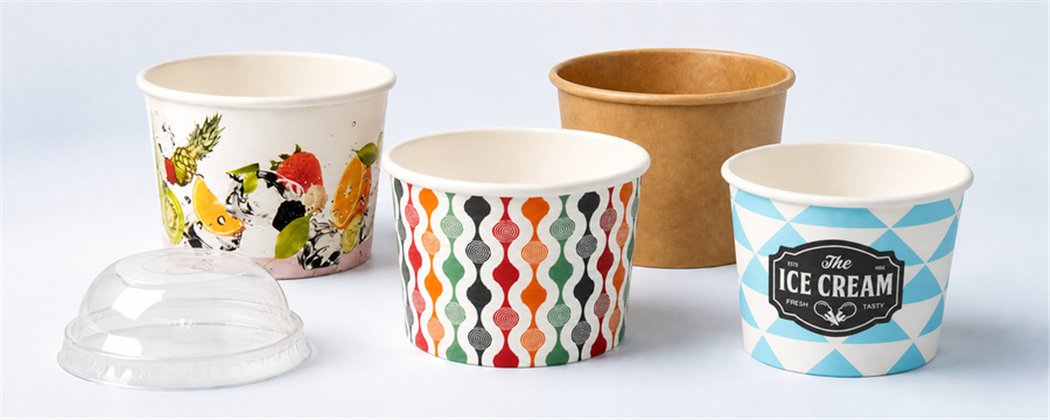Ice Cream Cups & Lids | For Ice Cream & Desserts
