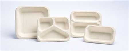 Sealable menu trays made of sugar cane | Horecavoordeel