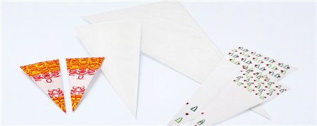 Plastic Cone Bags | Clear & Printed Designs