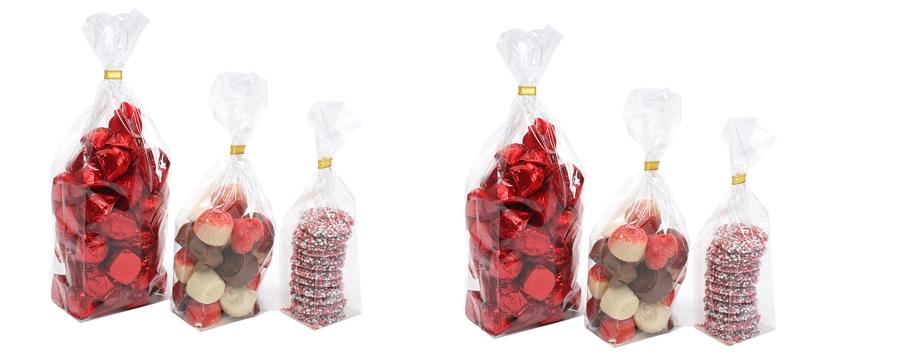 Block Bottom Bags with Silver Base | OPP 40 Micron