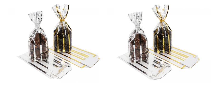 PP Cross-Bottom Bags Printed with Gold or Silver Stripes - Quality and Style -Horecavoordeel.com-