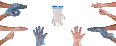 Transparent Disposable PE Gloves | Horecavoordeel