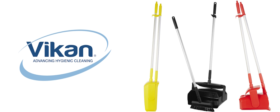 Vikan Long-Handled Dustpans - High-Quality and Ergonomic Cleaning Tools -Horecavoordeel.com-