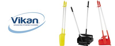 Vikan Long-Handled Dustpans - High-Quality and Ergonomic Cleaning Tools -Horecavoordeel.com-