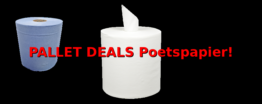 Pallet Deals Poetsrollen - Poetspapier -Horecavoordeel.com-