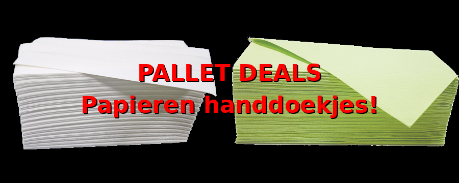 Pallet Deals Papieren Handoekjes -Horecavoordeel.com-