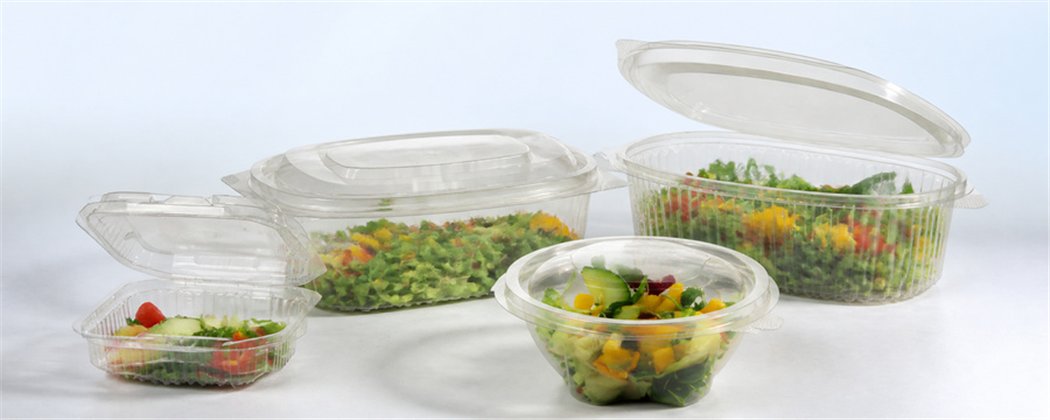 PET, rPET & PLA Salad Containers | Horecavoordeel