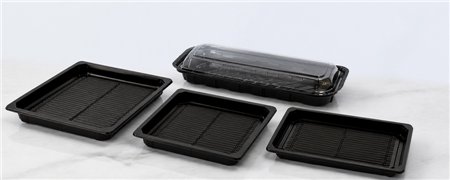 rPET Sushi Trays with PET Lids