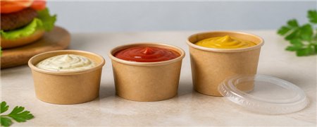 Kraft Sauce Cups and Lids | Horecavoordeel