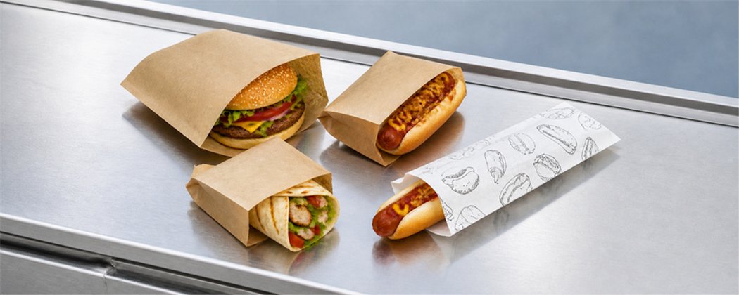 Hamburger and Hot Dog Bags | Grease-Resistant & Kraft