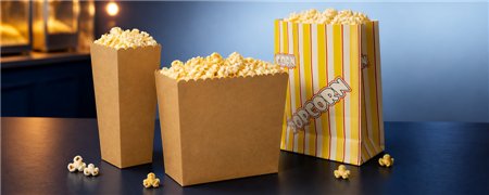 Popcornbakjes en Popcornzakken | Horecavoordeel