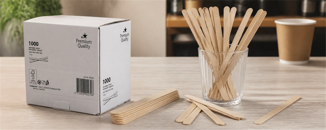Houten Roerstaafjes | Voor Koffie, Thee & Dranken