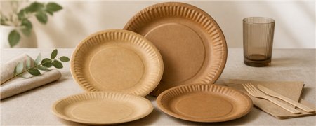 Brown Cardboard Plates | Various Sizes & Designs