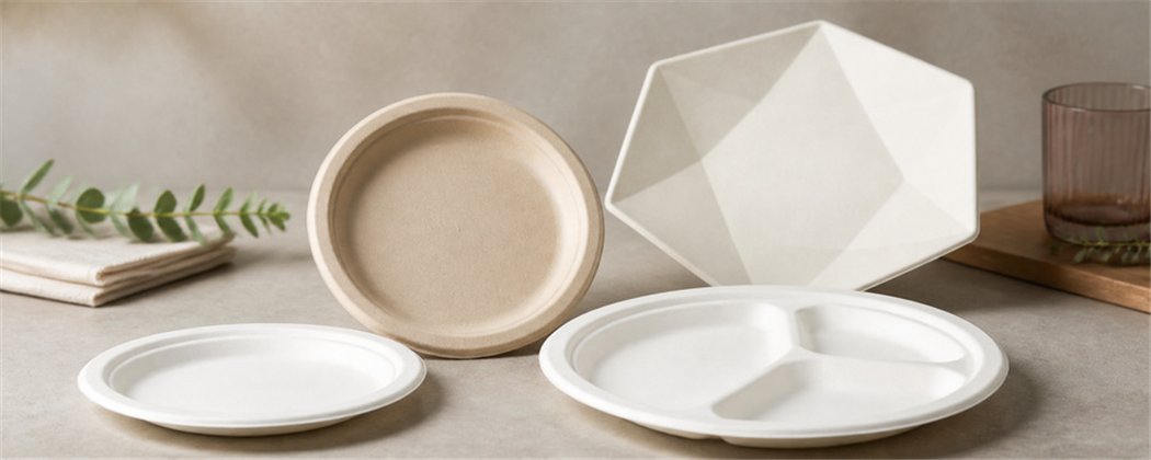 Round Sugarcane Plates | Various Diameters