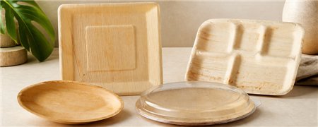 Palm Leaf Plates | Round, Square & Compartment Designs