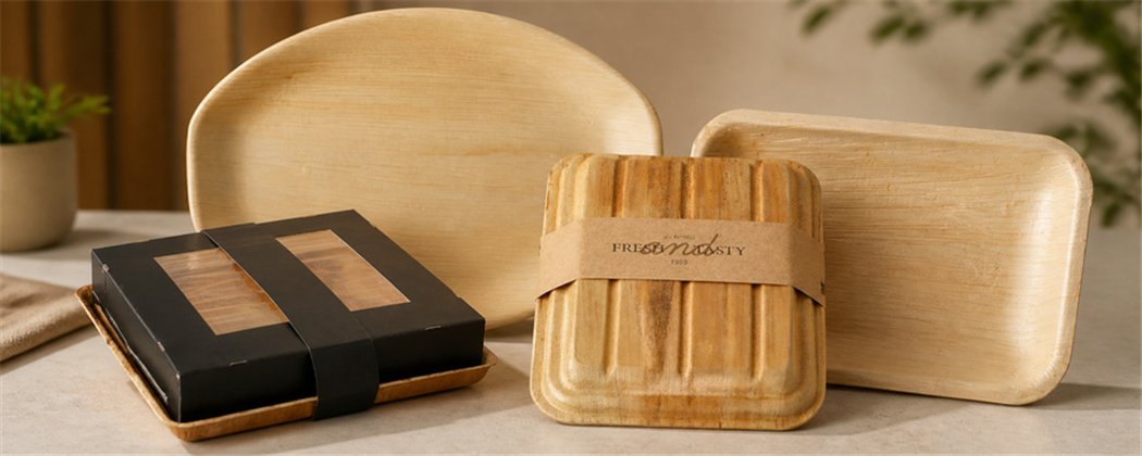 Palm Leaf Serving Trays & Platters | Various Sizes