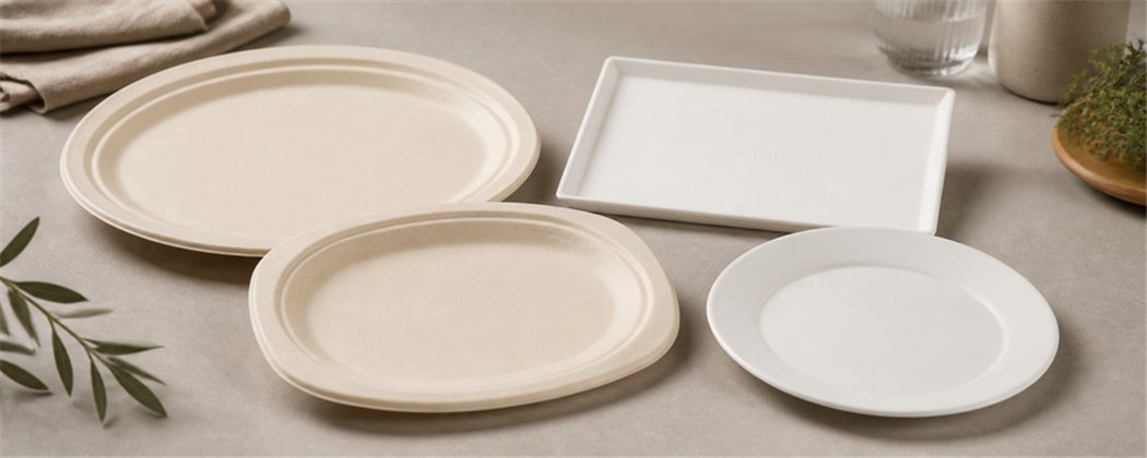 Oval & Rectangular Sugarcane Plates | Various Sizes
