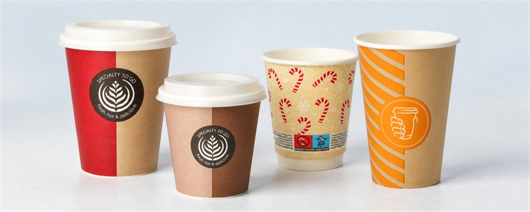 Paper Coffee Cups | Various Sizes & Designs