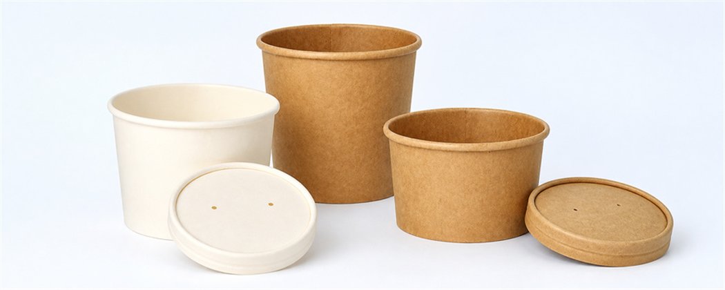 Paper Soup Cups | Various Sizes & Matching Lids