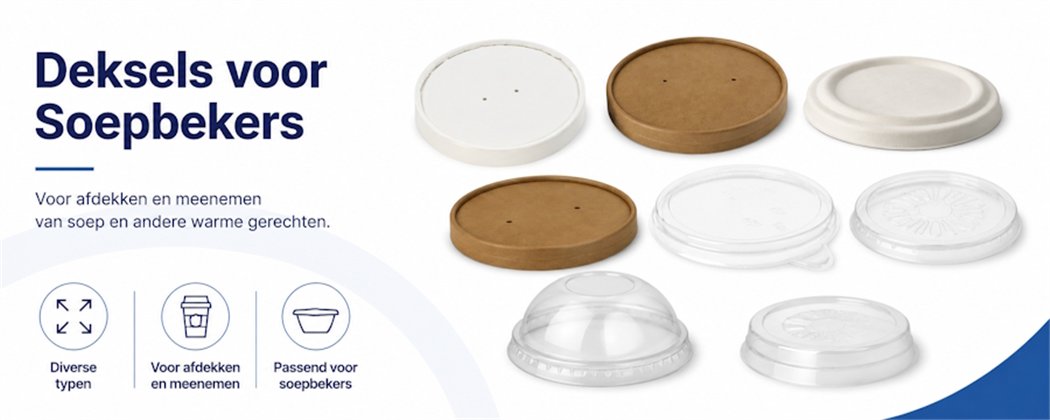 Deksels voor Soepbekers | Diverse Maten & Materialen