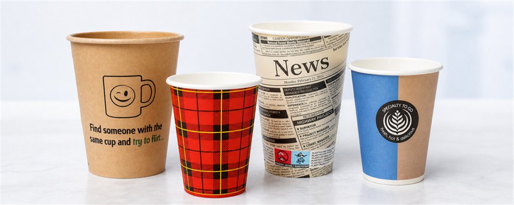 Bedrukte Koffiebekers | Kartonnen Koffiebekers