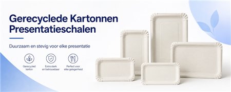 Gerecyclede Kartonnen Presentatieschalen | Diverse Formaten