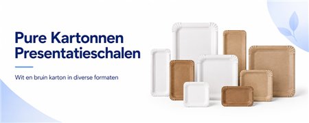 Pure Kartonnen Presentatieschalen | Diverse Formaten & Kleuren