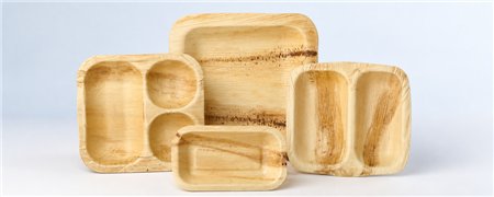 Palm Leaf Topseal Meal Trays | Sealable Meal Containers