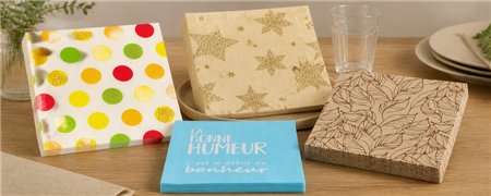 Printed 3-Ply Napkins 30-39cm | Various Designs