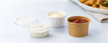 Sauce Cups and Portion Cups with Lids | Horecavoordeel