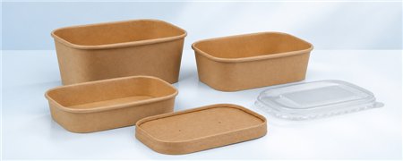Kraft Maaltijdbakken 173 x 123mm en Deksels