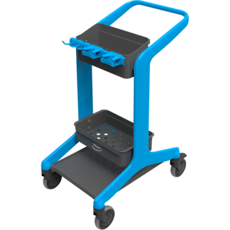 Vikan Hygo Mobile Cleaning Station Blue