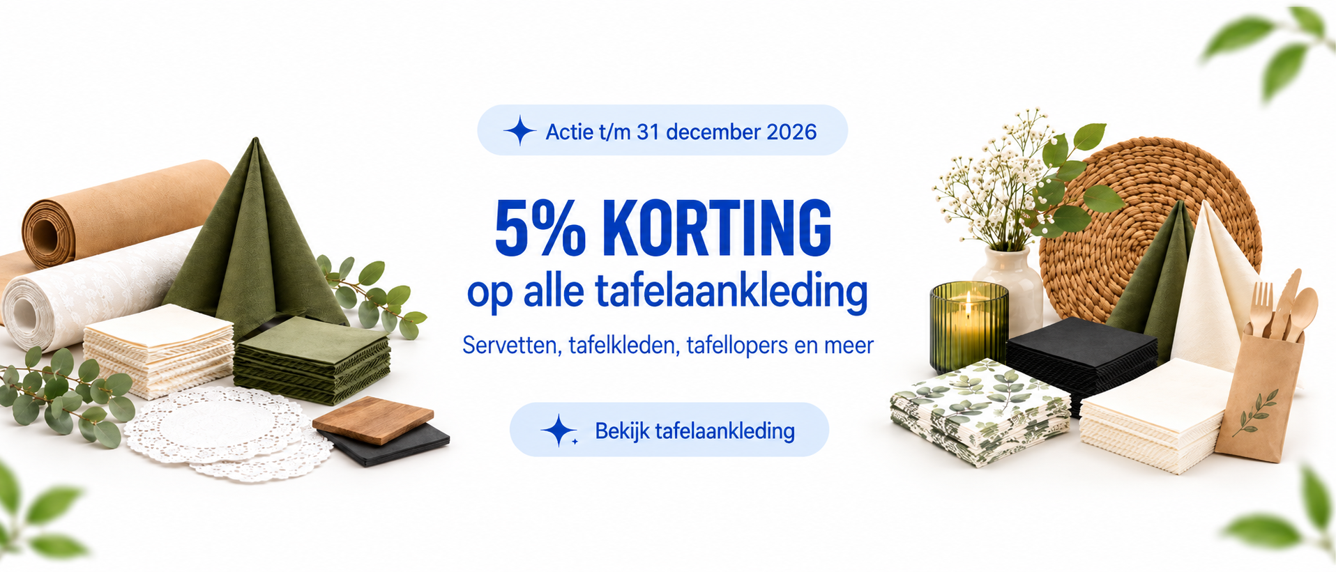 Korting tafelaankleding